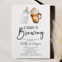 A Baby Is Brewing Bottle Coffee Baby Shower