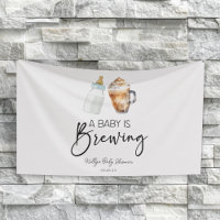 A Baby Is Brewing Bottle Coffee Glass Baby Shower