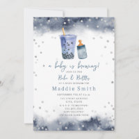 A Baby Is Brewing Bubble Tea Boba Boy Baby Shower