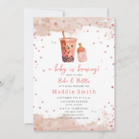 A Baby Is Brewing Bubble Tea Boba Girl Baby Shower