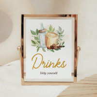 A Baby is Brewing Coffee Baby Shower Drinks