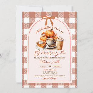 A Baby is Brewing Coffee Baby Shower Fall Autumn Invitation