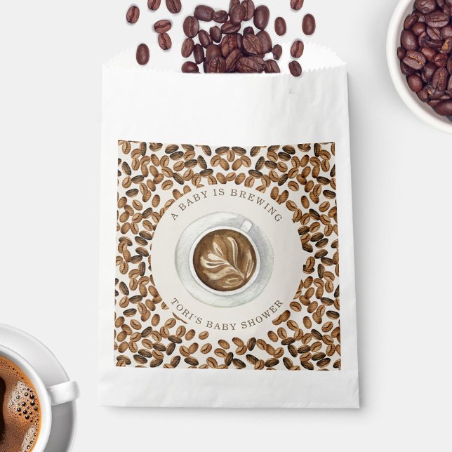 A Baby Is Brewing Coffee Baby Shower Favour Bag (Creator Uploaded)