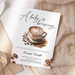 A Baby is Brewing Coffee Baby Shower Invitation