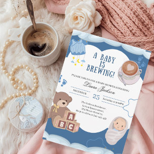 A Baby Is Brewing Coffee Baby Shower Invitation
