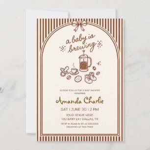 A Baby Is Brewing Coffee Baby Shower Invitation