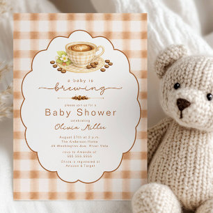 A Baby Is Brewing Coffee Baby Shower Invite