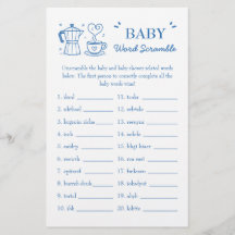 A Baby Is Brewing Coffee Baby Word Scramble Game