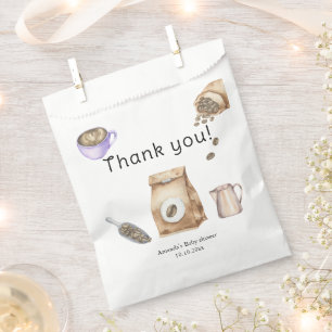 A Baby Is Brewing Coffee Cup Baby Shower Favour Bag
