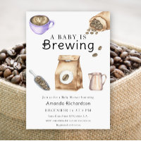 A Baby Is Brewing Coffee Cup Baby Shower
