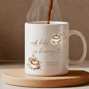 A Baby is Brewing Coffee Mug   Personalised Coffee