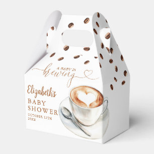 A Baby Is Brewing Coffee Theme Baby Shower Favour Box