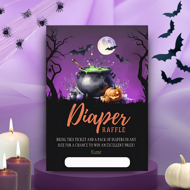 A Baby is Brewing Diaper Raffle Baby Shower Enclosure Card (Creator Uploaded)