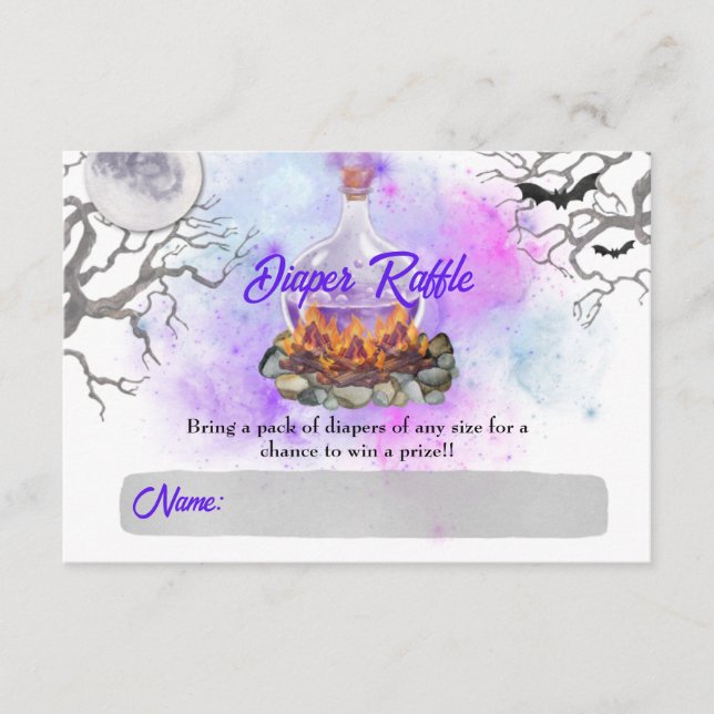 A Baby is Brewing - Diaper Raffle Cards (Front)