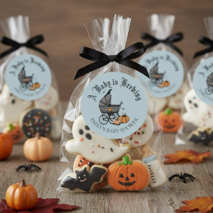 A Baby is Brewing Fall Baby Shower Favour Sticker