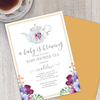 A Baby is Brewing Floral Baby Shower Tea Party