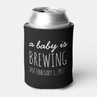 a baby is brewing funny baby shower can cooler
