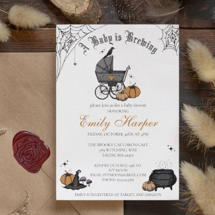 A Baby is Brewing Gender Neutral Baby Shower Invitation