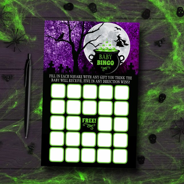 A Baby Is Brewing Halloween Baby Shower Bingo Game (Creator Uploaded)