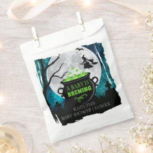 A Baby Is Brewing Halloween Baby Shower Favour Bag