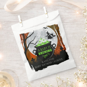 A Baby Is Brewing Halloween Baby Shower Favour Bag