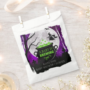 A Baby Is Brewing Halloween Baby Shower Favour Bag