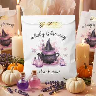 A Baby Is Brewing Halloween Baby Shower Favour Bag