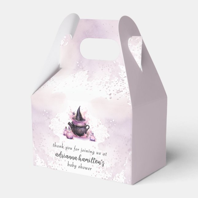 A Baby Is Brewing Halloween Baby Shower Favour Box (Back Side)