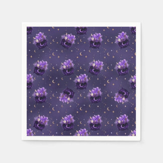 A Baby Is Brewing Halloween Baby Shower Napkin