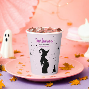 A Baby Is Brewing Halloween Baby Shower  Paper Cups