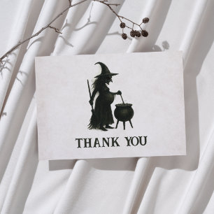 A Baby Is Brewing Halloween Baby Shower Thank You Card