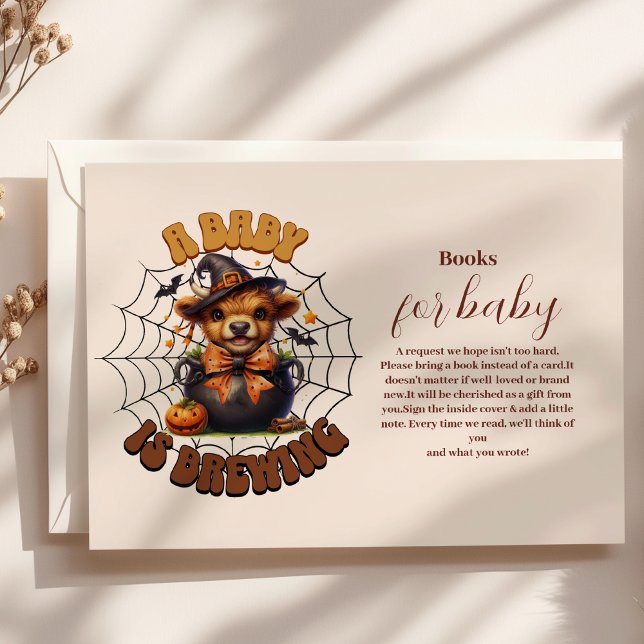 A Baby is Brewing Halloween Books for Baby Enclosure Card (Creator Uploaded)