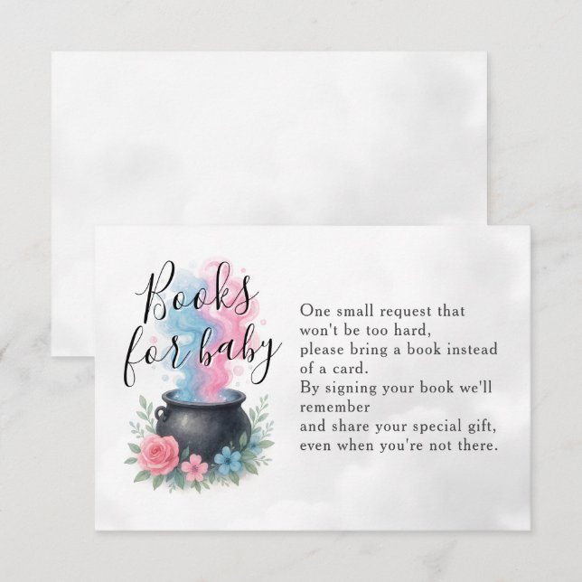 A Baby Is Brewing Halloween Books for Baby Enclosure Card (Front/Back)