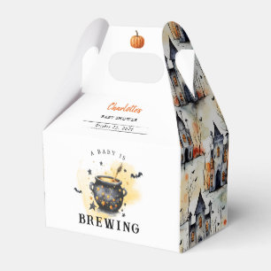 A Baby is Brewing Halloween Cauldron Baby Shower Favour Box