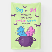 A Baby is Brewing Halloween Gender Reveal