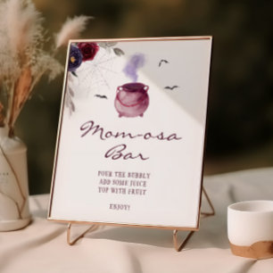 A Baby Is Brewing Halloween Momosa Bar Poster