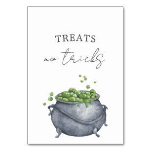 A Baby is Brewing Halloween   Treats & No Tricks T Table Number