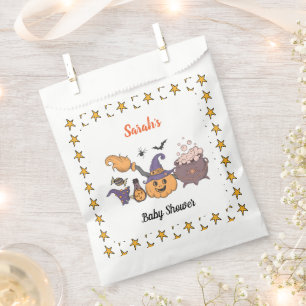 A Baby Is Brewing Halloween witch Baby Shower Favour Bag