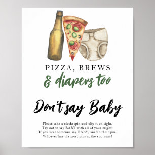 A baby is brewing milk Don't say baby  Poster