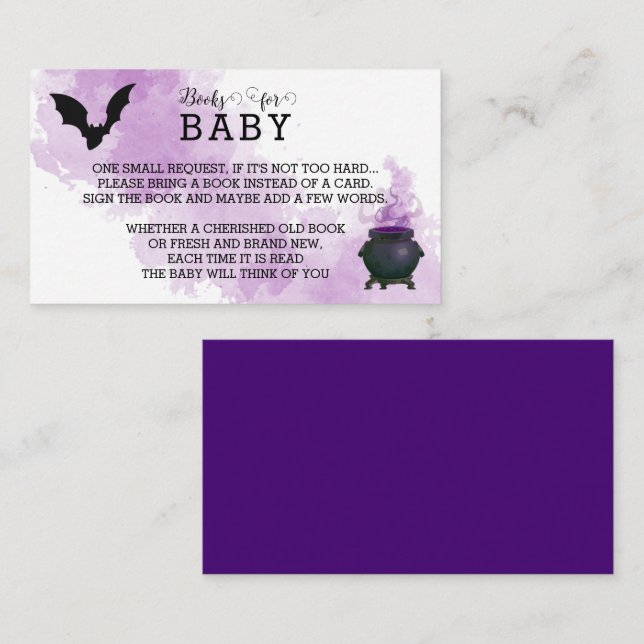 A Baby is Brewing October Baby Book Request Card (Front/Back)