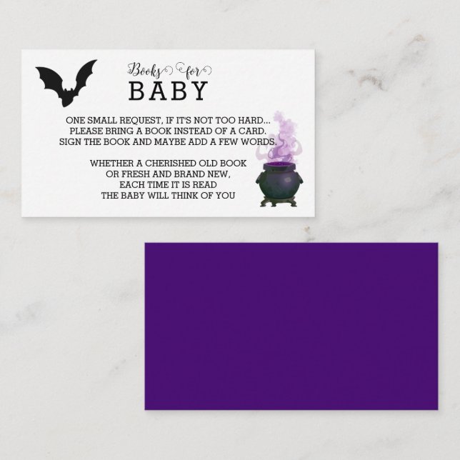 A Baby is Brewing October Baby Book Request Card (Front/Back)