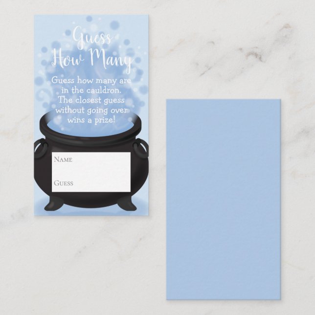 A Baby is Brewing Shower Guessing Game Enclosure Card (Front/Back)