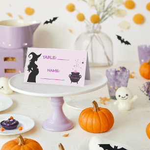 A Baby Is Brewing Witch Baby Shower Place Card