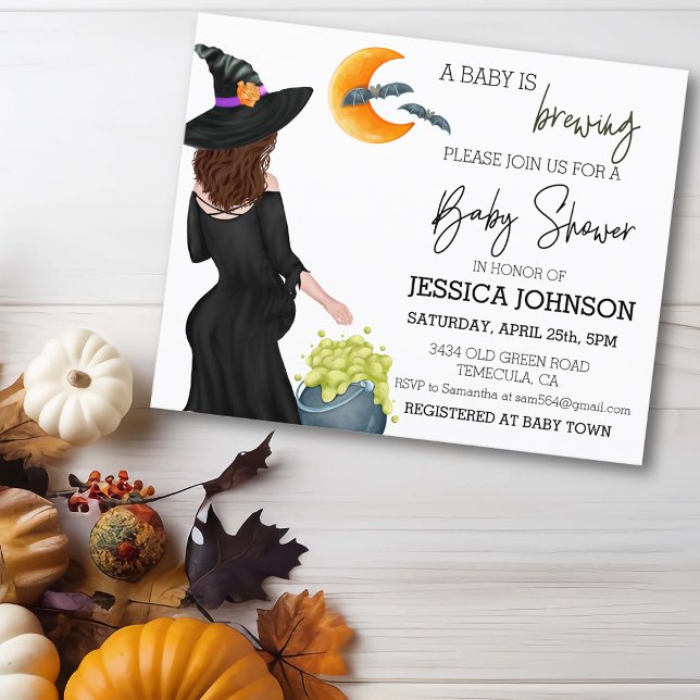 A baby is Brewing Witch Watercolor Custom  (Creator Uploaded)