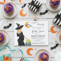 A baby is Brewing Witch Watercolor Custom Blonde