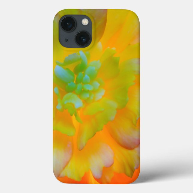 A back-lit, glowing begonia blossom Case-Mate iPhone case (Back)