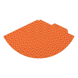 A background pattern featuring an orange and peach party hat