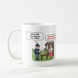 A Bacon Roll and Two Pints: Funny Golf Mug