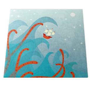 A Bad Day For Sailors Nautical Art Ceramic Tile