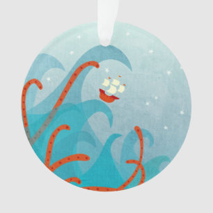 A Bad Day For Sailors Nautical Art Ornament